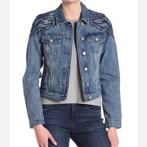 William Rast Cotton Studded Denim Jacket